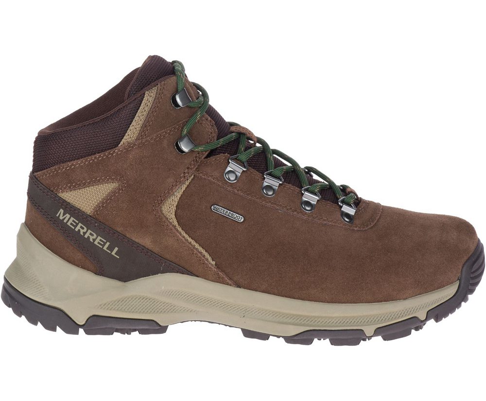 Merrell Vandrestøvler Herre - Erie Mid Waterproof Wide Width - Brune - KVA390128